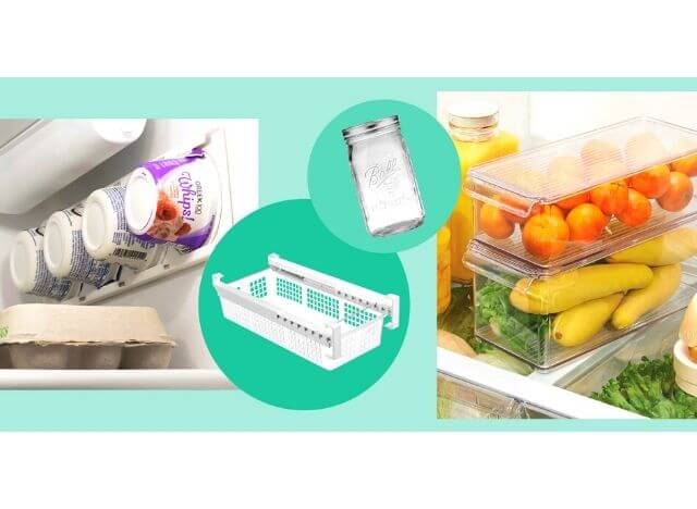 Organize foods in the fridge
