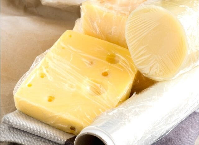 Prepare cheese for refrigerating