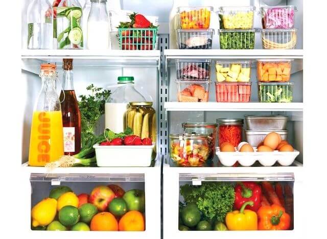 Store different veggies in the fridge