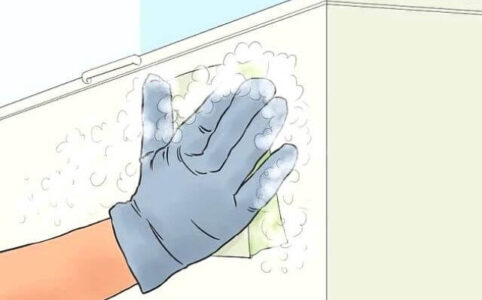 the correct way to clean a chest freezer