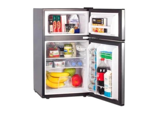 Mini Fridge with Separate freezer and cool compartments