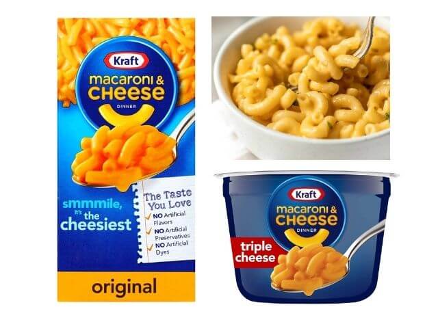 Packaged mac and cheese 