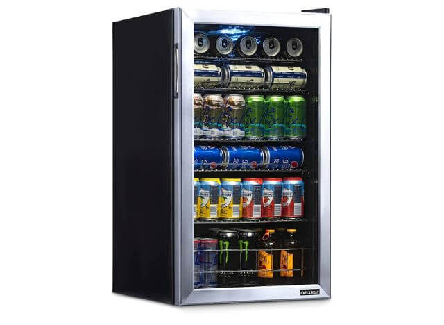 NewAir Beverage Refrigerator Cooler - 126 Cans Free Standing