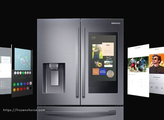 smart refrigerator with tv