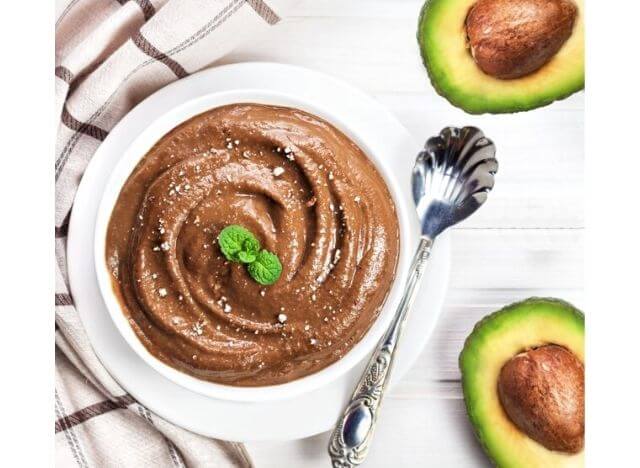 Chocolate avocado mousse