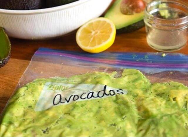 Lemon juice helps keep the color and nutrients in the purest avocado puree