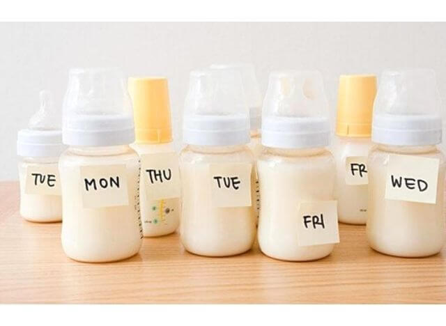 Check the taste and see if your baby can drink it after thawing the preserved milk