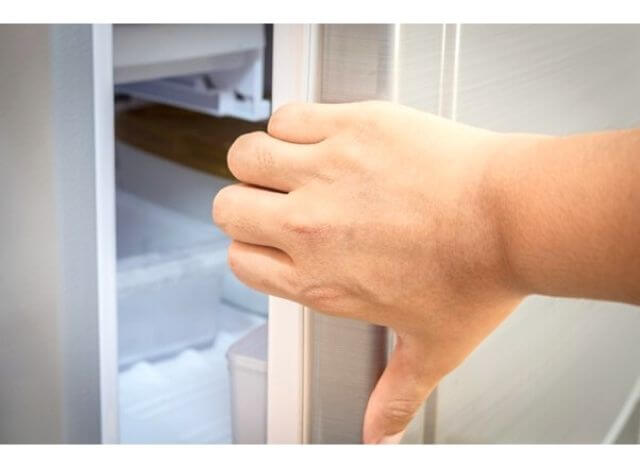 Opening the freezer door too often and for too long