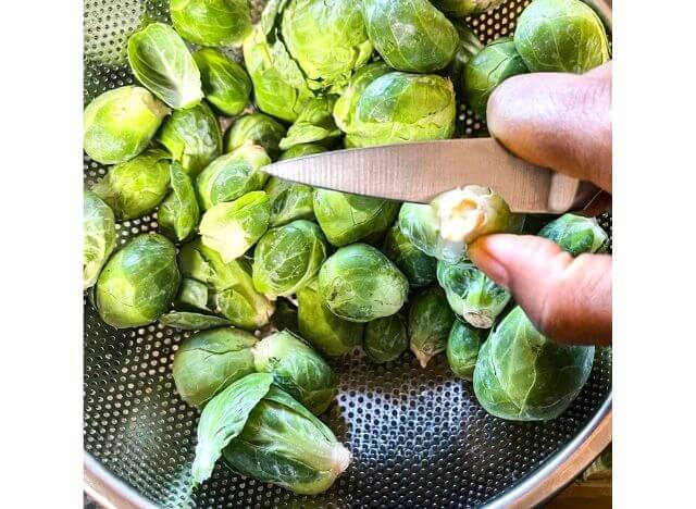 Preparing Brussel sprouts for freezing is important