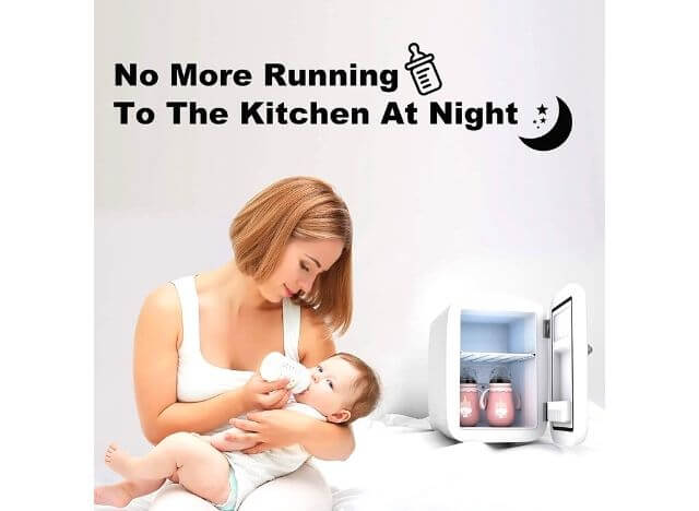 You should buy a mini fridge for breast milk