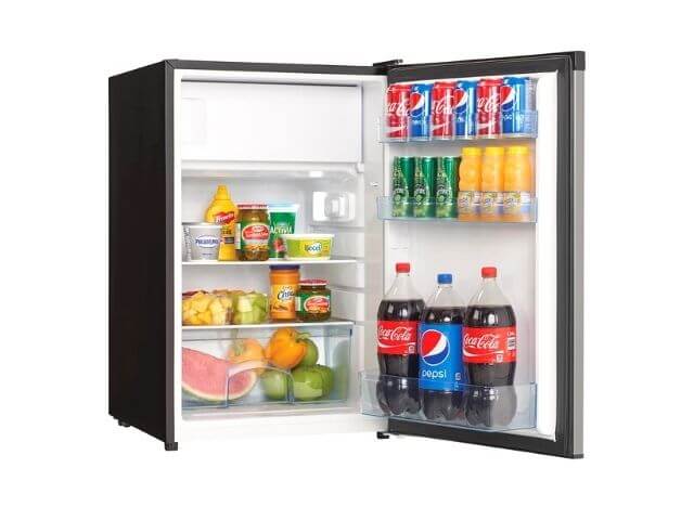 Can you transport a mini fridge on its side