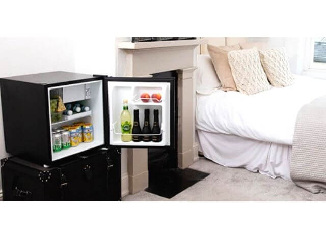 Mini fridges are safe enough to be put in the bedrooms