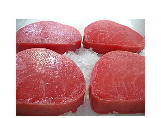 Frozen tuna steak will maintain its freshness