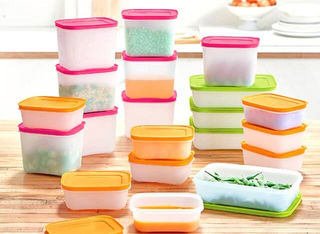 Tupperware is safe for freezing food