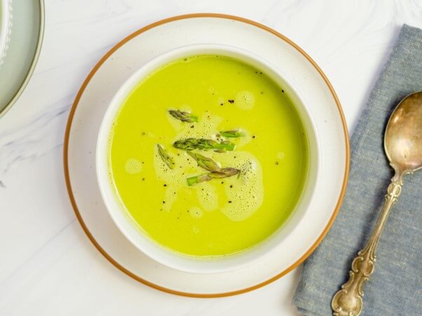 Freezing asparagus soup is a solution for those who love this healthy food