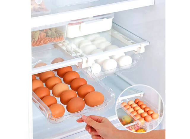 Eggs should be stored in the main body of the fridge 
