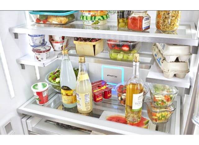 You should not place too many things on the shelves of a refrigerator