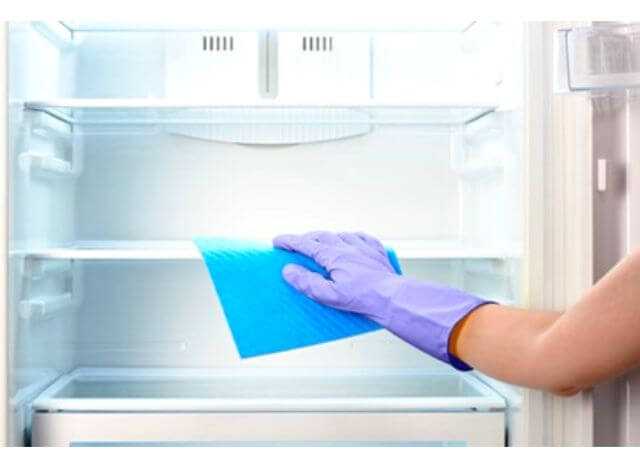 Regular cleaning keep the smell out of the fridge