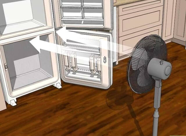 Use a fan to defrost faster