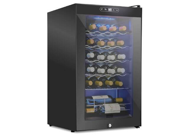 Wine fridges can reach fluctuates between 41°F and 64°F